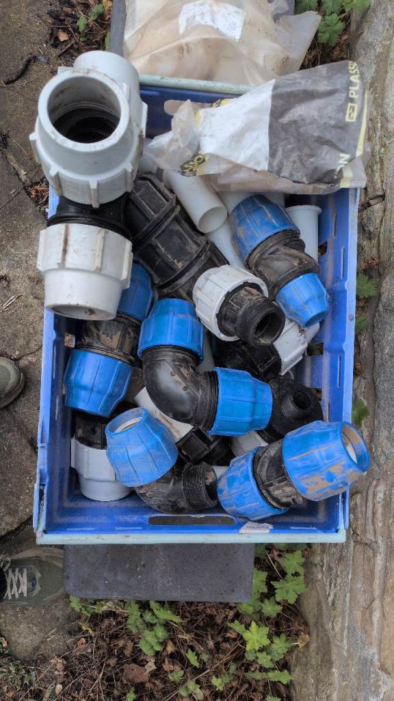 Mainly 63mm MDPE pipe connectors 