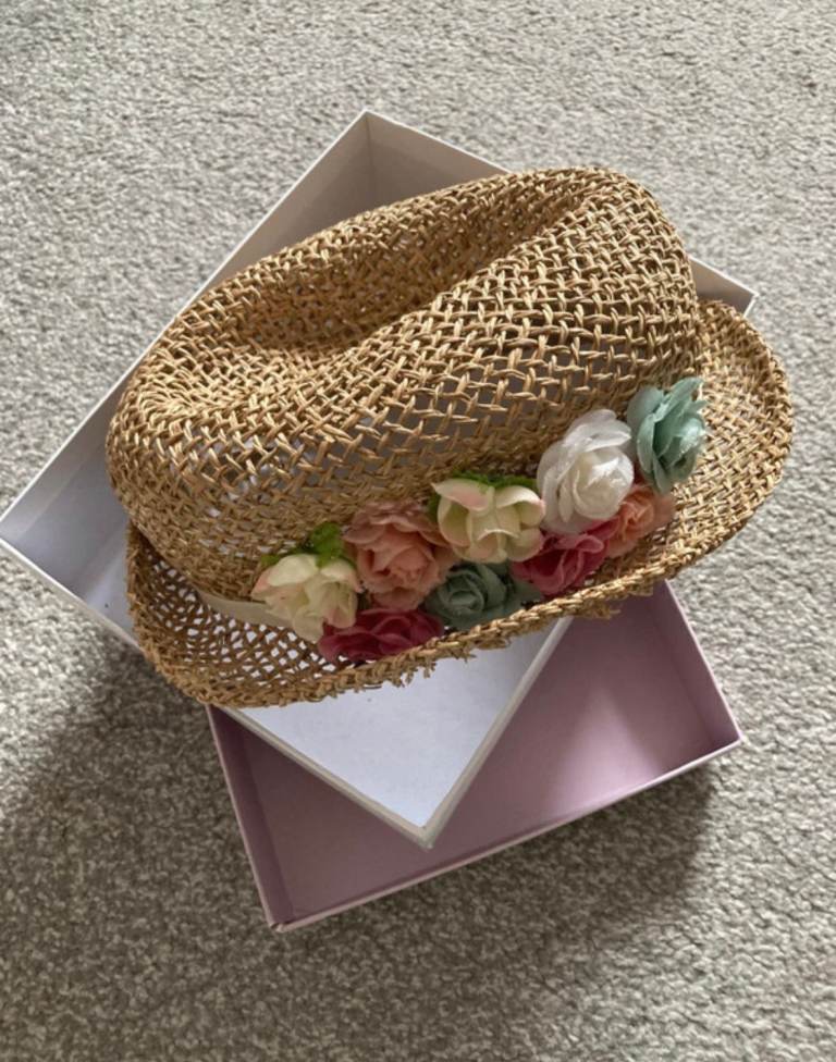 Girls Straw  Hat from Next Size 3-6 years