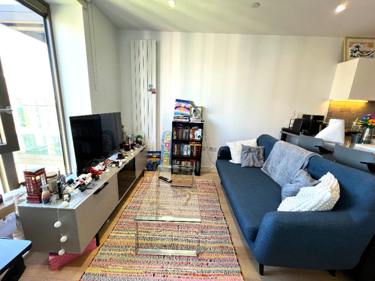 Outstanding furnished modern and spacious studio near Royal wharf and Potoon Dock Station DLR