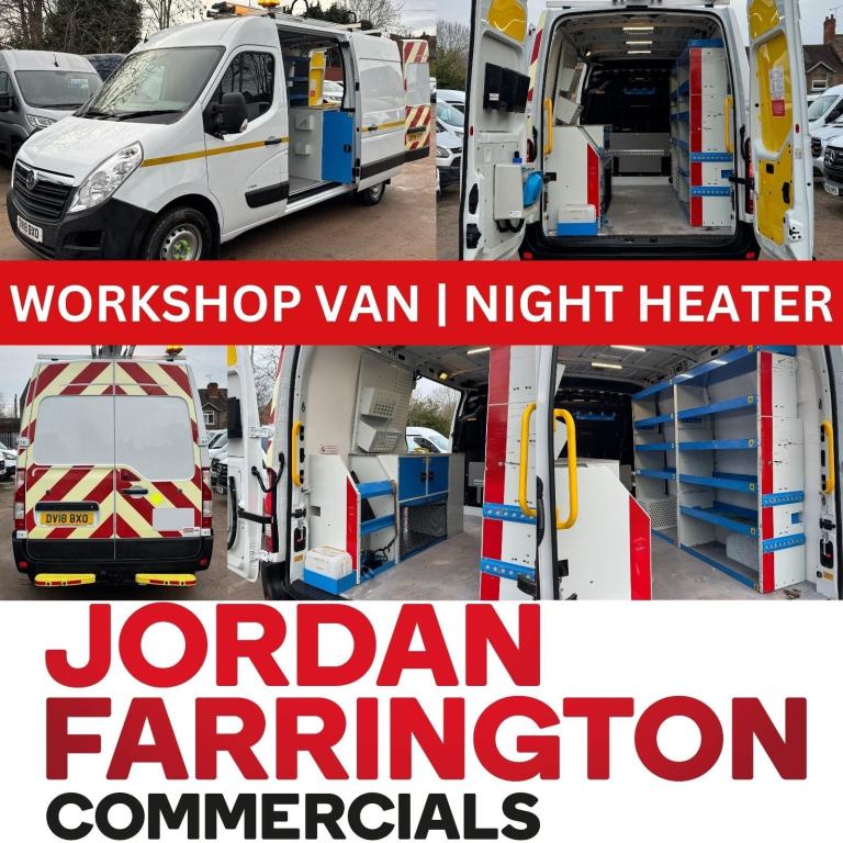 2018 VAUXHALL MOVANO L2H2 UTILITY / WORKSHOP / FITTERS VAN **EX SCOTTISH POWER**