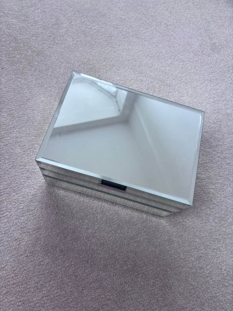 Glass Jewellery Box by Stackers (3 compartments) *New
