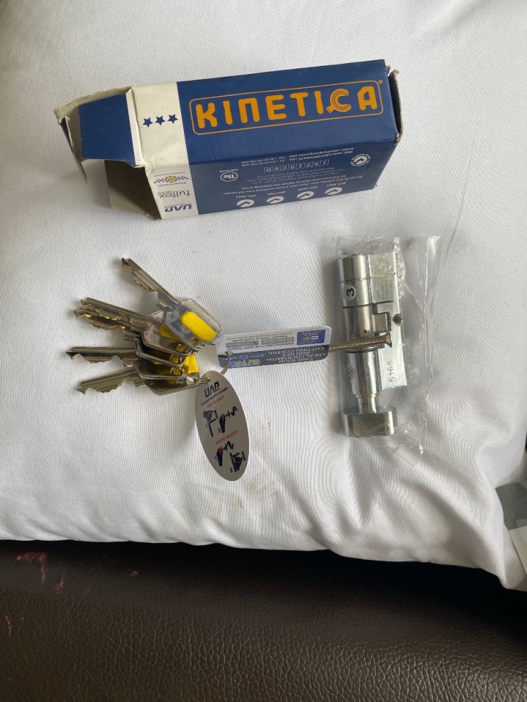 Kinetica Fullex Door Cylinder Lock with Keys – NEW