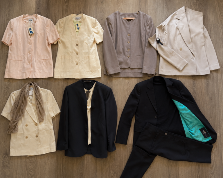 bundle of women’s skirt suits and blazers