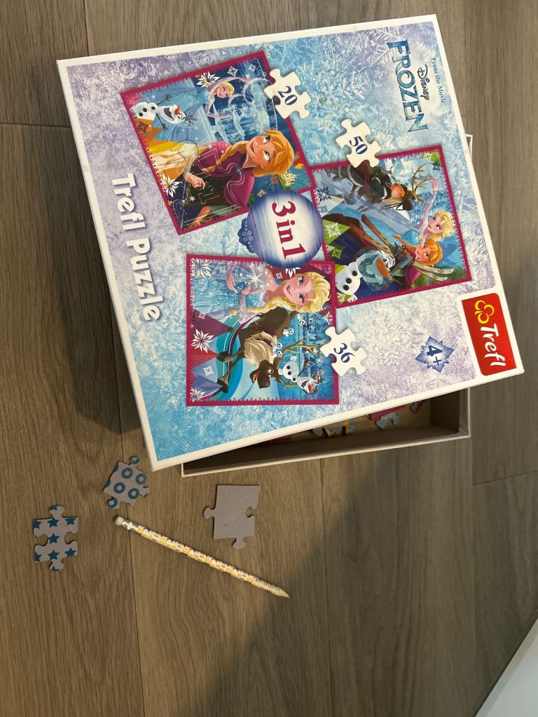 image for Frozen 3 in 1 puzzle 