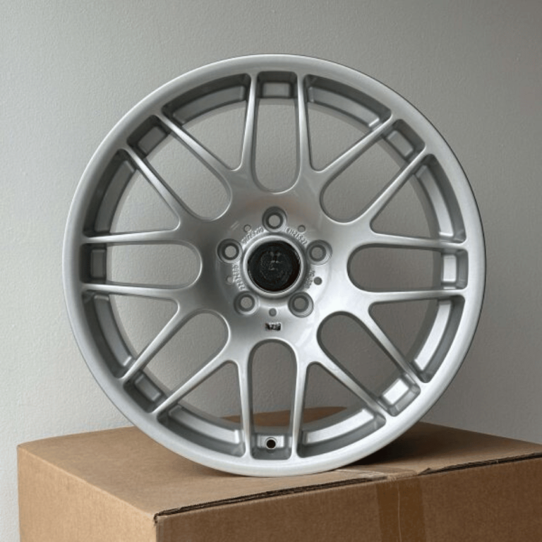 4x NEW ALLOY WHEELS (19" INCH ALLOYS) BMW M3 E46 CSL SILVER CONCAVE STAGGERED 