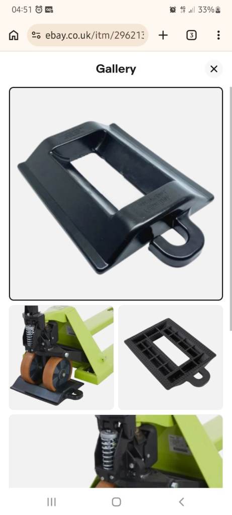 Pallet truck stopper 