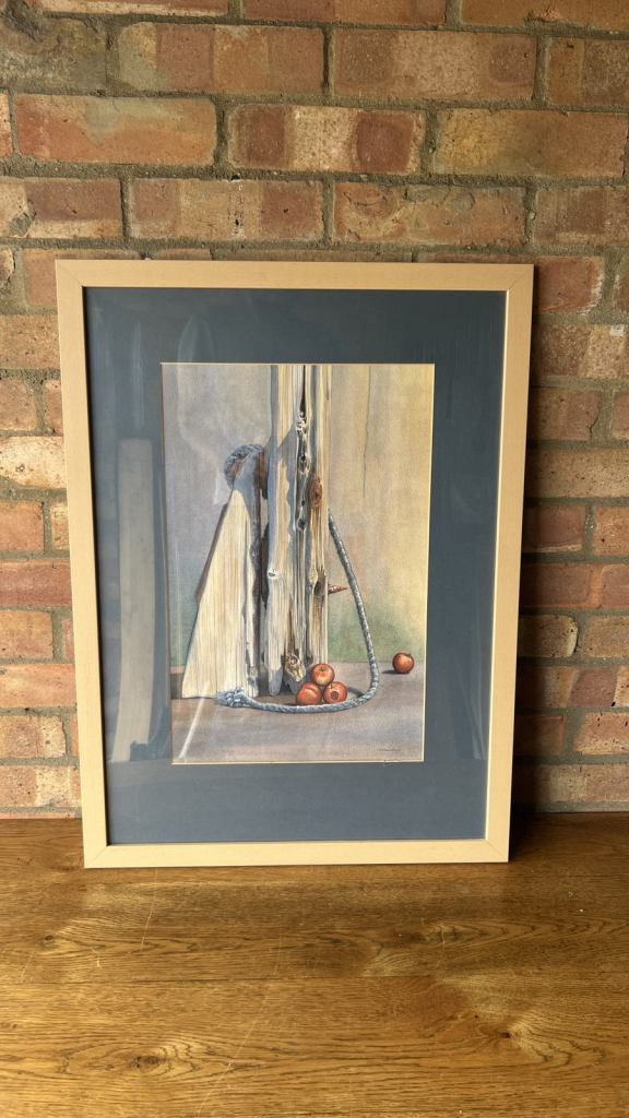 Large Original and Well Executed Still Life Watercolour Painting 