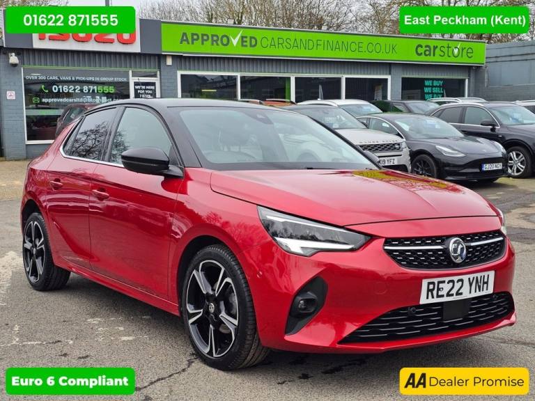2022 Vauxhall Corsa Red 1.2 Elite Edition Euro 6 hatchback, 13,000 miles, ULEZ compliant, 5-Spe H...