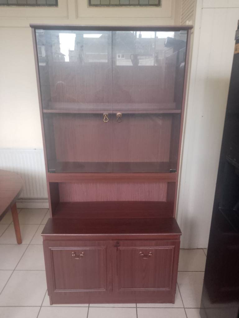 image for Display cabinet/dresser and extending dining table with 4 chairs