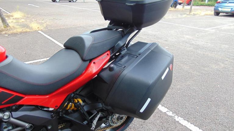 Ducati Multistrada 1200S Granturismo 2014 full luggage spec Italian tourer 