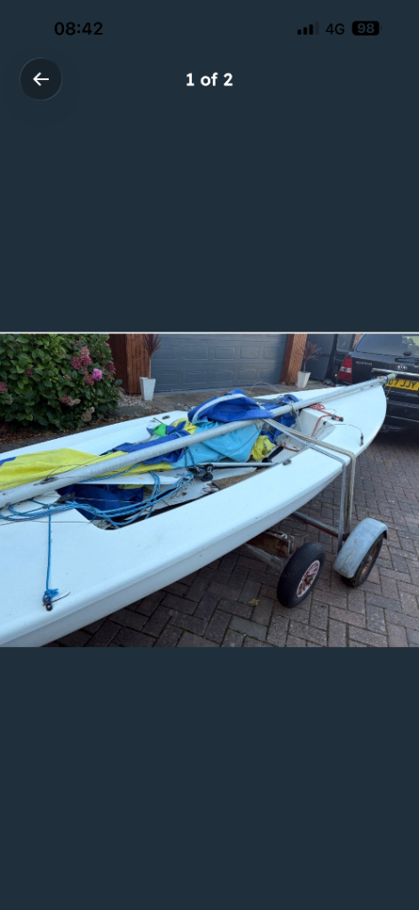 Laser 2 dinghy 