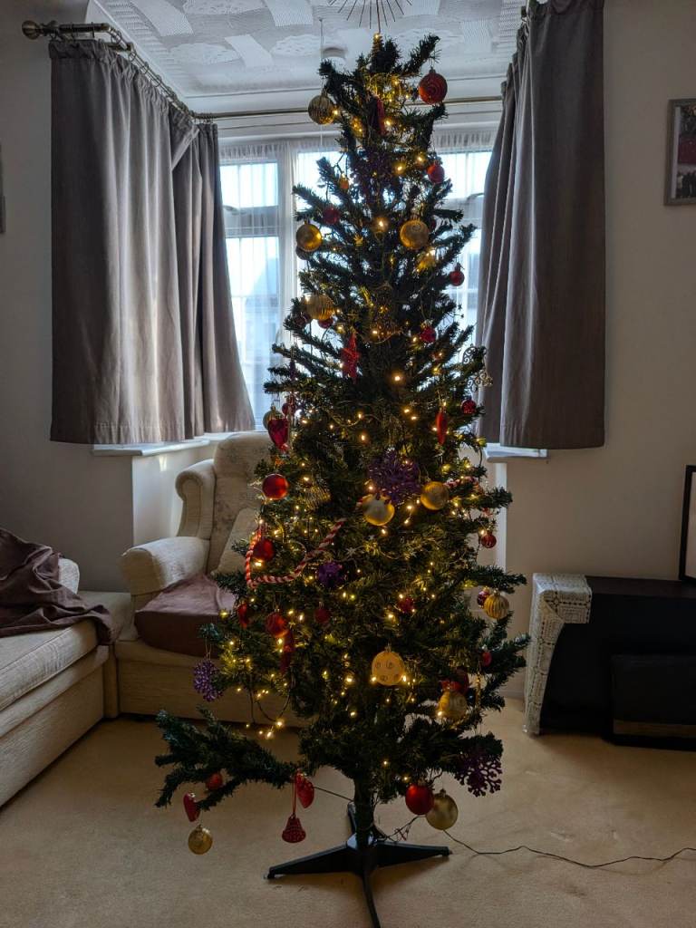 6 Foot Luxury Imperial Christmas Tree with Assorted Decorations Ornaments 