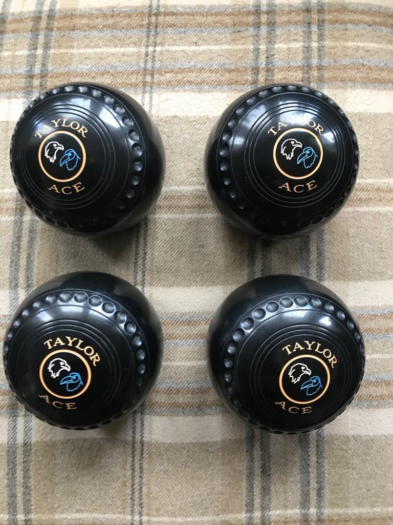 Taylor Ace 4H BB10 std grip black with 2 birds motif bowls. VGC.     “PRICE DROP”