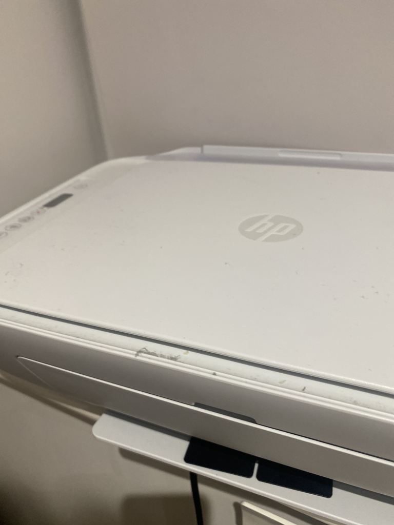 HP Printer/Scanner – White, Fair Condition