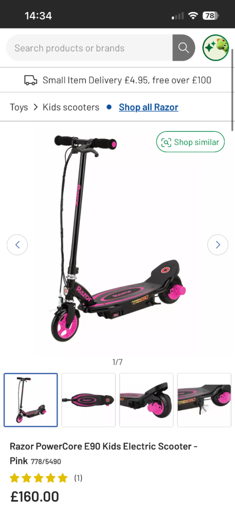 Razor e scooter 