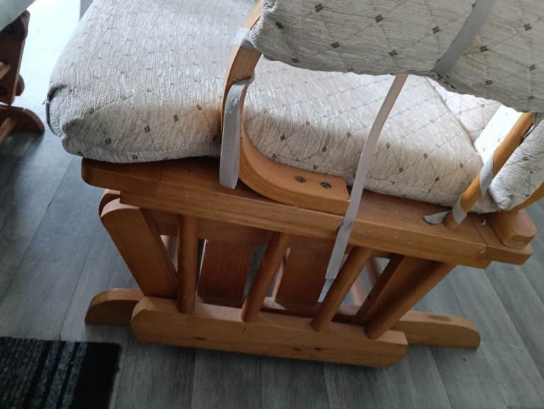 Rocking chair and footstool 