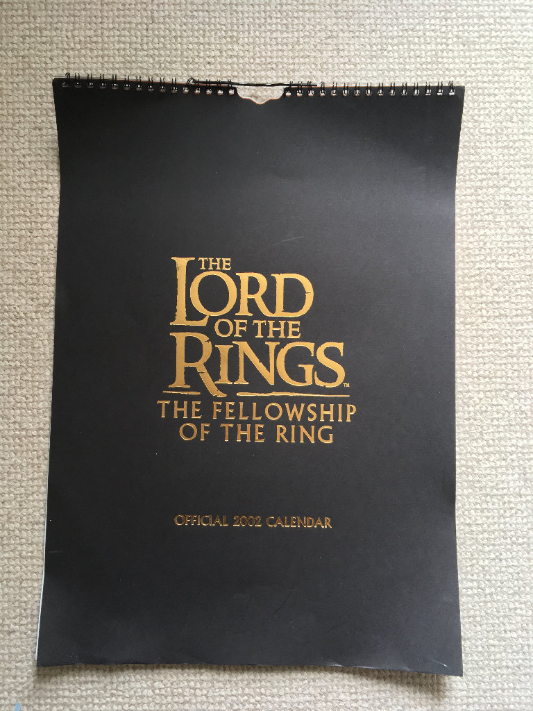 Official Lord of the Rings Calendar