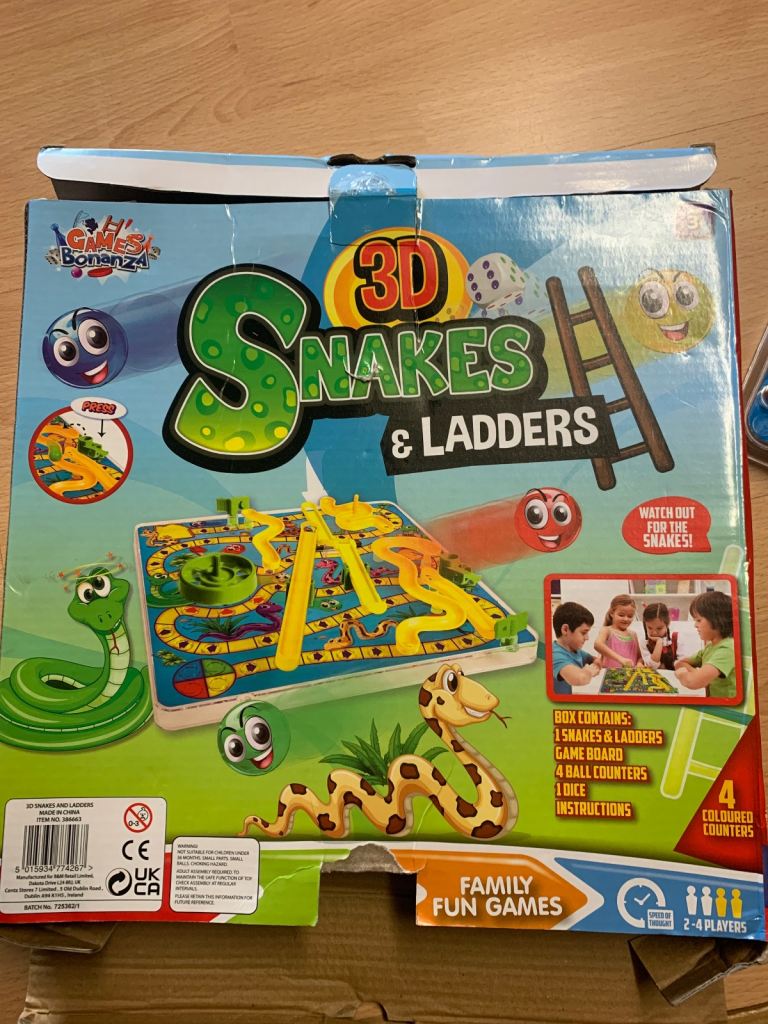 3D Snakes & Ladders Game 