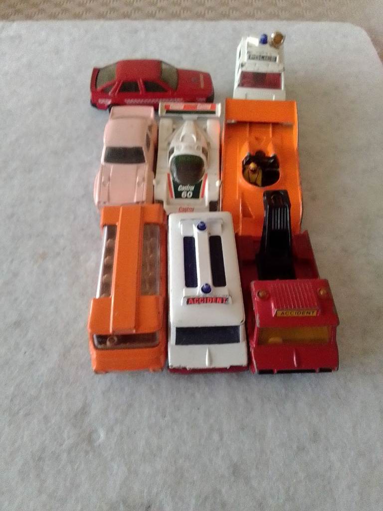 8 corgi die cast model trucks from 1970s very good condition 