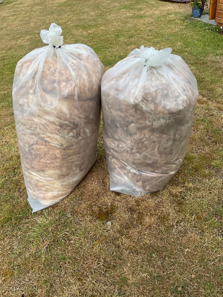 Used Loft insulation x 10 bags