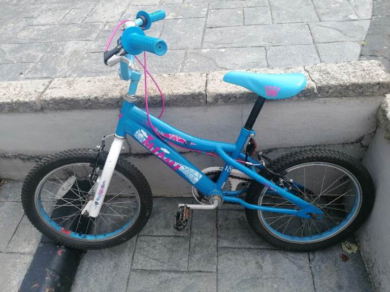 Kids Blue/Pink Miami Bike  – Good Condition