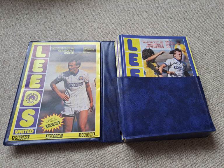 11 Full Season Sets of Leeds United Home Programmes