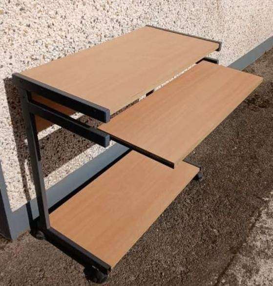 Computer Desk on Wheels & TWO HDMI Monitors– Good Condition