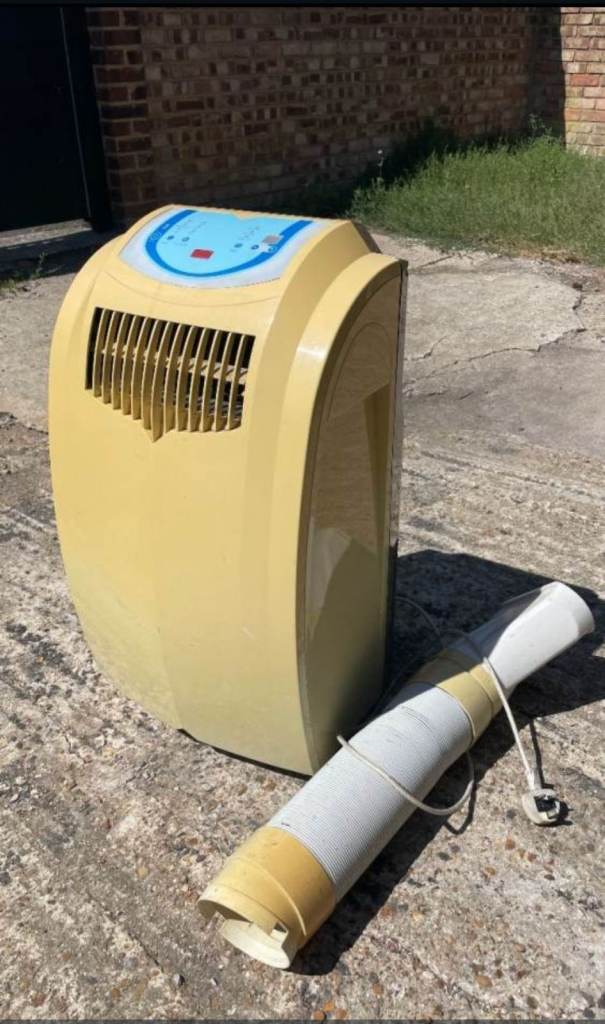 Portable Air Conditioner Unit - Yellow, Good Condition