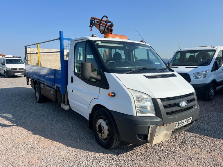 2009 Ford Transit LWB DROPSIDE TAIL LIFT HIAB CRANE 2.2 TDCi 140ps [DRW] A/C Dropside Diesel Manual