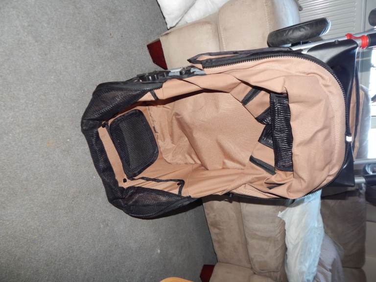 Pet pram mustard easy fold