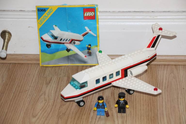3 Vintage Lego Town sets:  6368 Jet Airliner * 6503 Sprint Racer * 6634 Stock Car