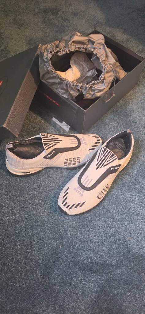 Authentic Prada knit sneakers 