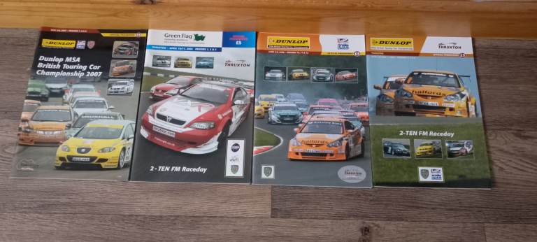 Job lot of BTCC programs a cap and ruler 