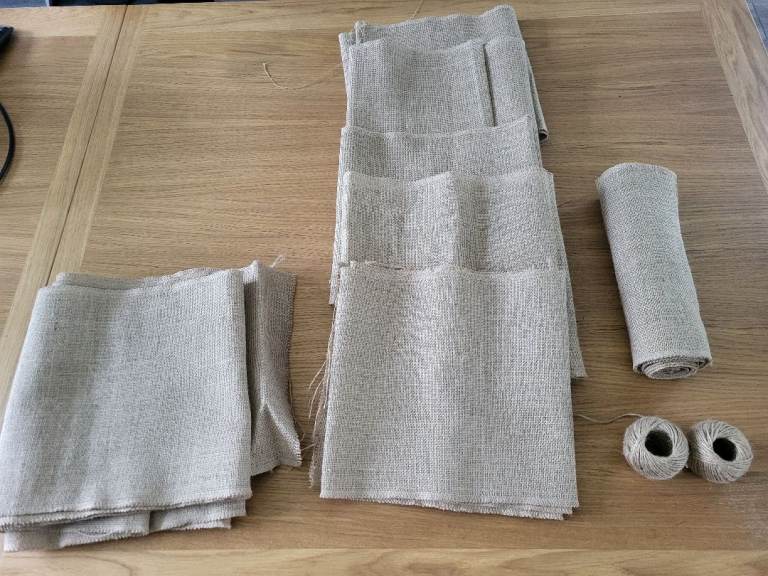 Hessian Fabrix Roll 30cm wide circa 20 m