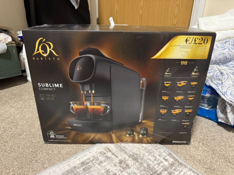 NEW L'OR Barista Sublime Compact Coffee Machine - Black