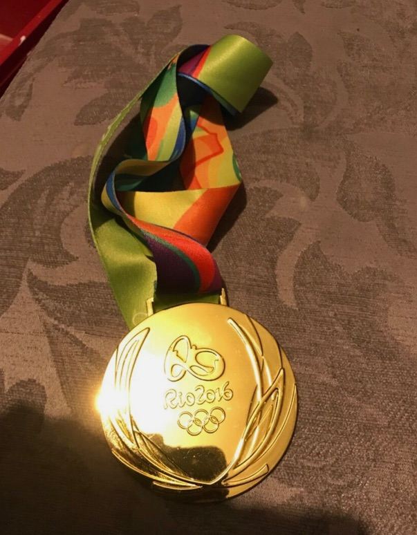 Rio 2016 Olympic gold medal replica. 