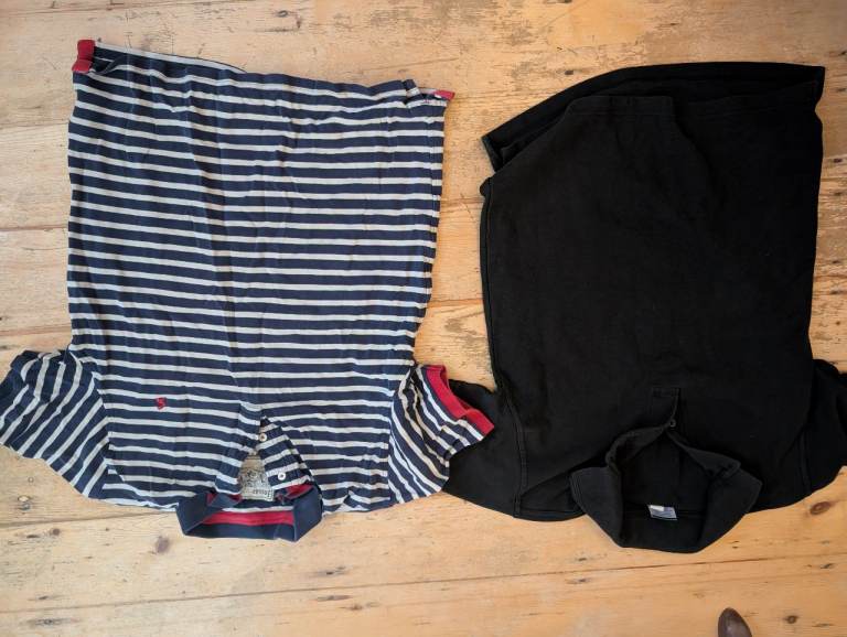 Bundle of 6 mens polo tops size S and  M