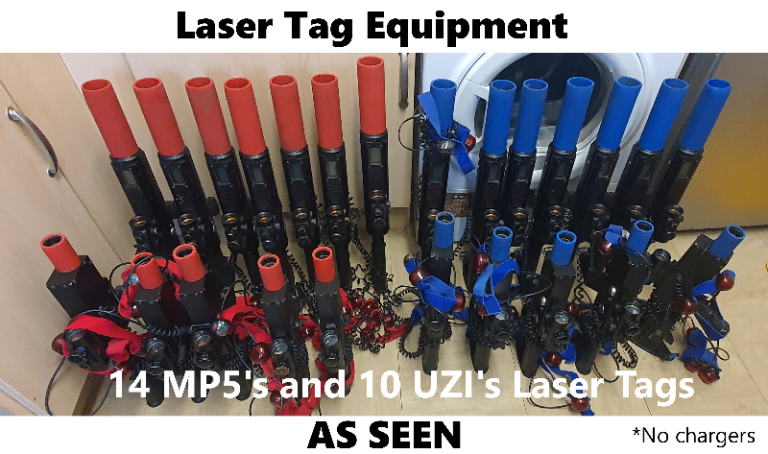 Laser Tag Equipment All Included for 1 price. Fair Condition.