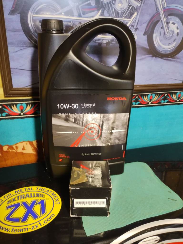 Honda genuine engine oil + filter