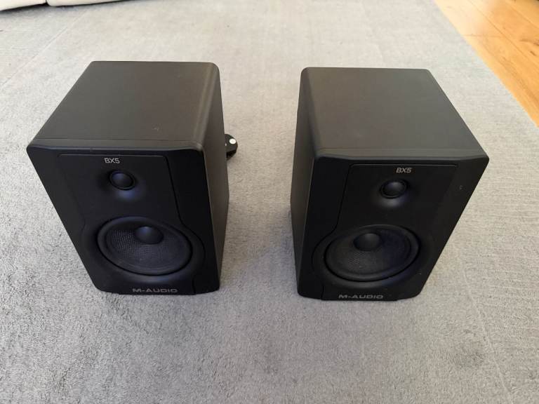 M-Audio BX8 Studio Monitor Speakers – Pair, Good Condition