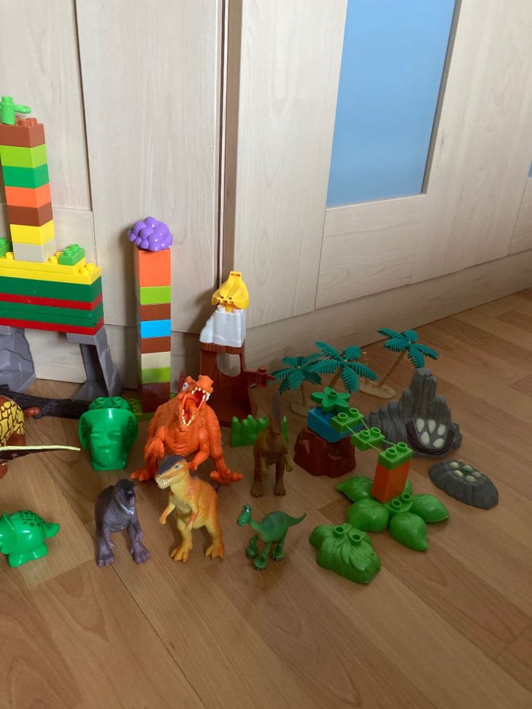 10 x various dinosaurs Plus 5 x Lego dinosaurs