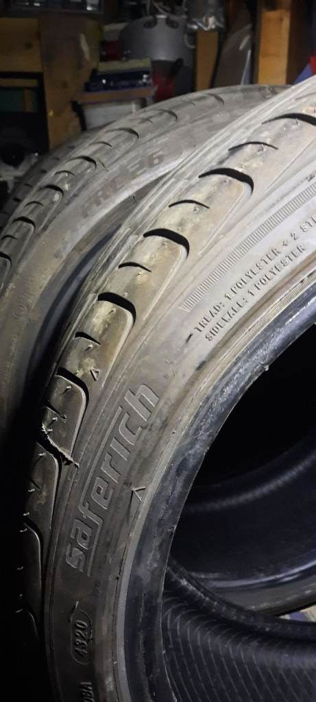 205 40 17  x 4 tyres like new 