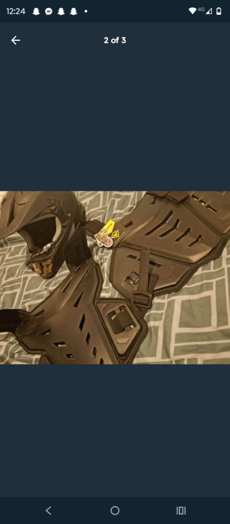 Helmet and body armour 