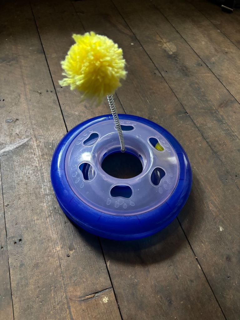 Circle Ball Cat Toy with Spring ball