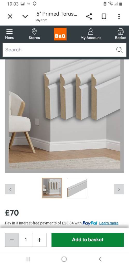 NEW PRINED SKIRTKING BOARDS 