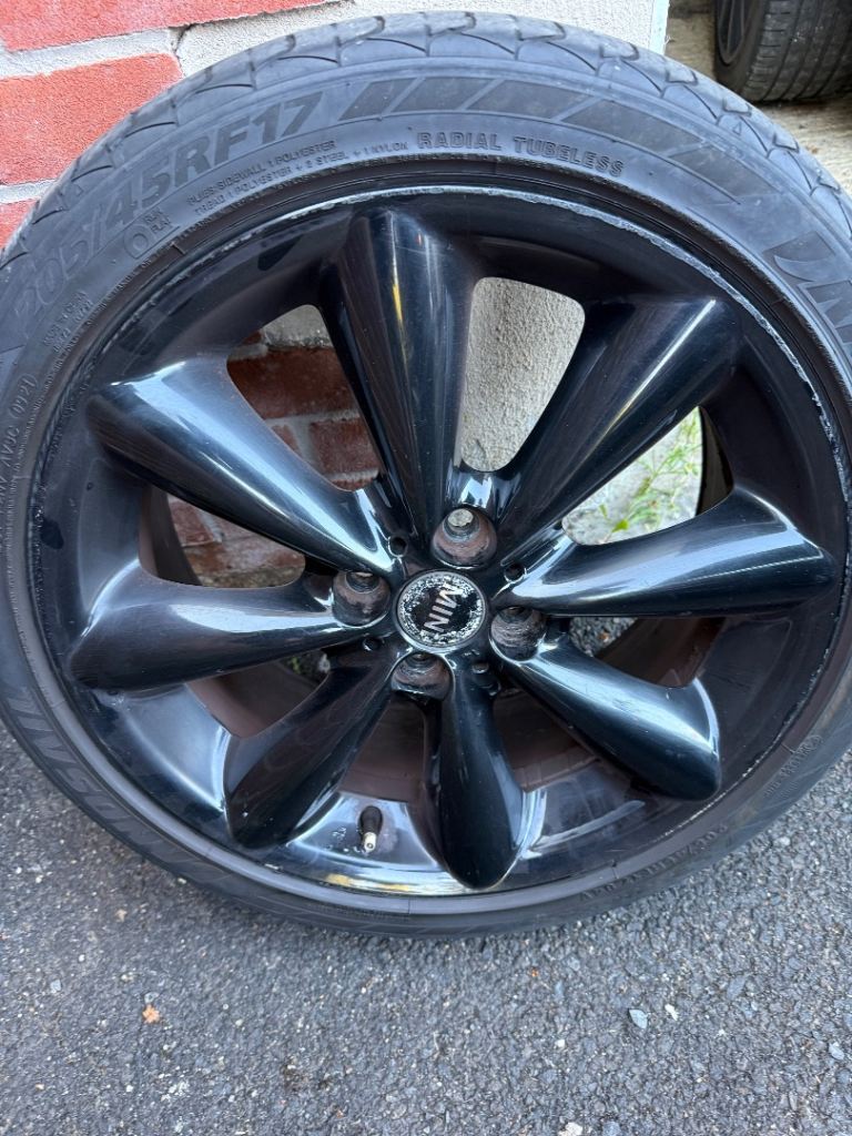 Mini 4x100 black wheels 