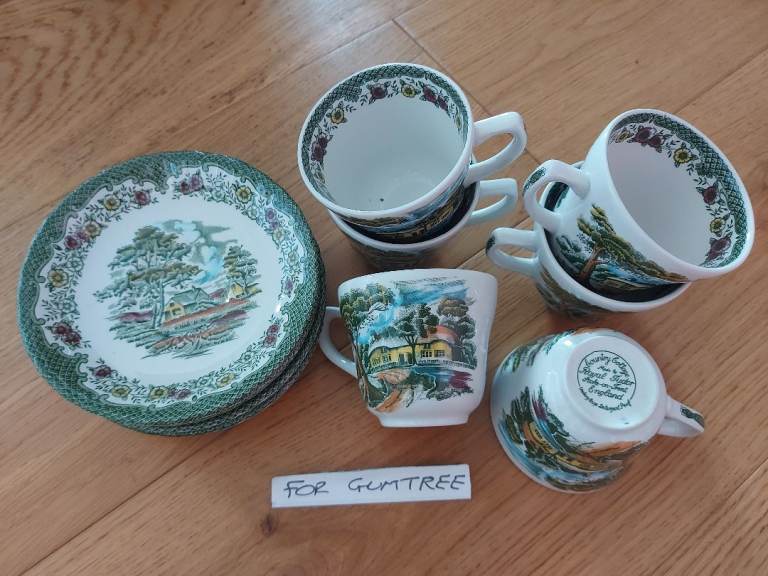Tea set- Country Cottage by Royal Tudor