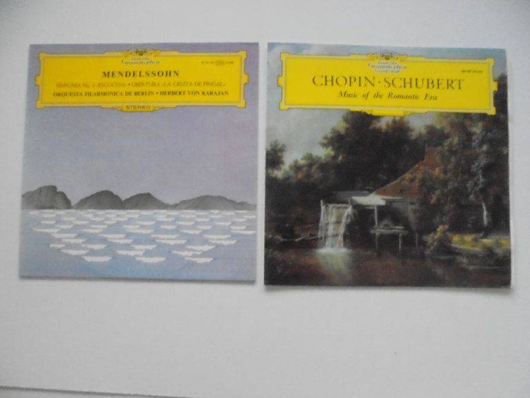 2 LP's Mendelssohn No 3 Escocesa & Chopin No 6. & Schubert Music Of The Romantic Era