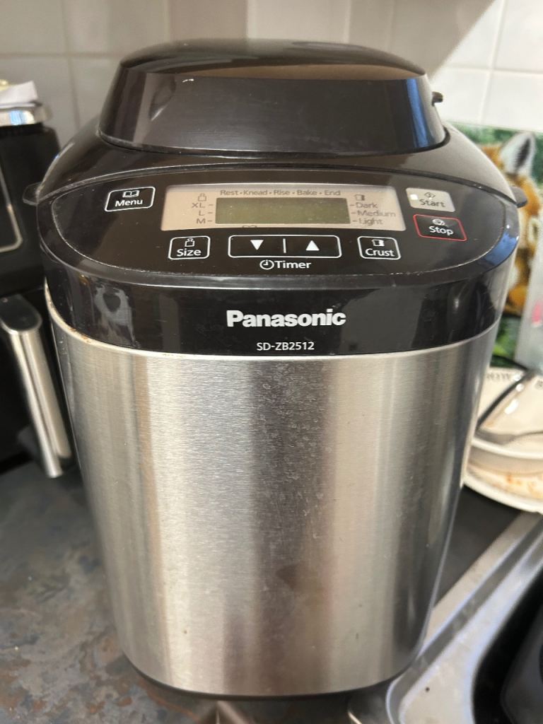 Panasonic SD-ZB2512 Bread Maker - Stainless Steel, Good Condition