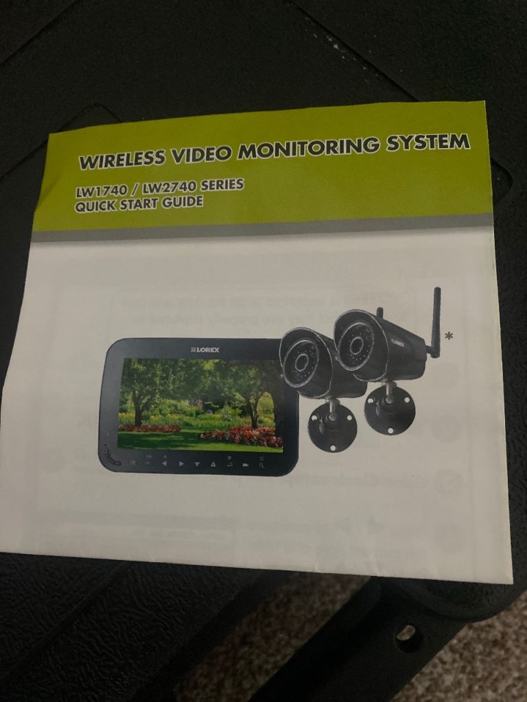 2 cameras with monitor fully working never been turned on yet 